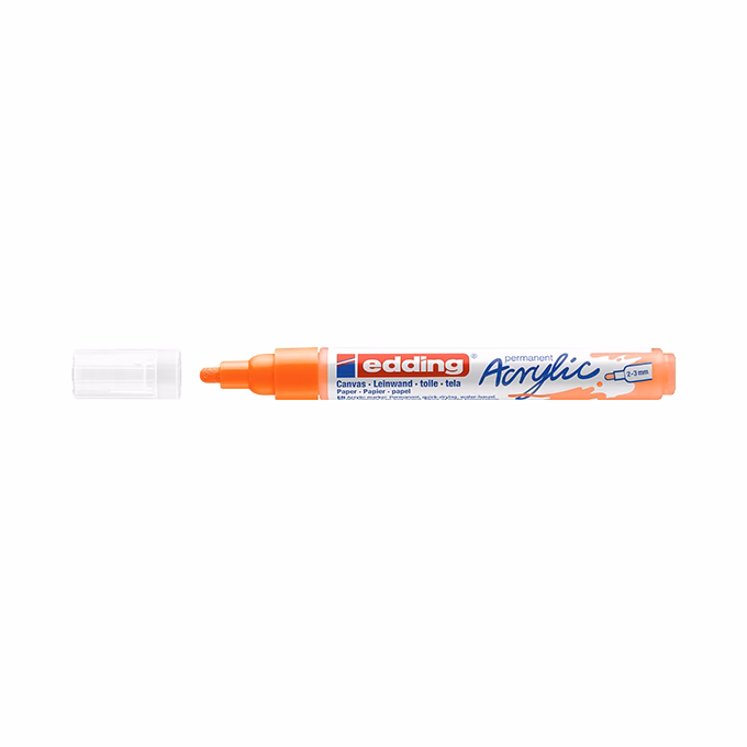 Akril marker EDDING 5100 M 2-3 mm neon narancs