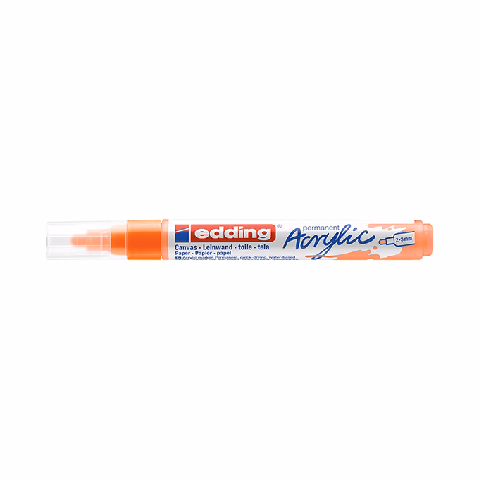 Akril marker EDDING 5100 M 2-3 mm neon narancs