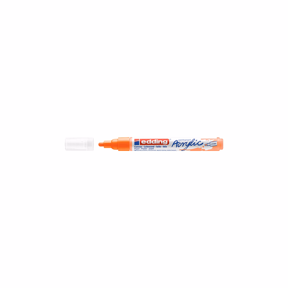 Akril marker EDDING 5100 M 2-3 mm neon narancs