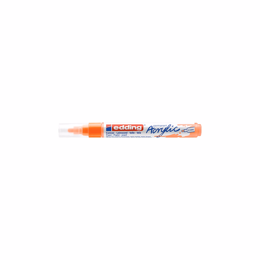 Akril marker EDDING 5100 M 2-3 mm neon narancs
