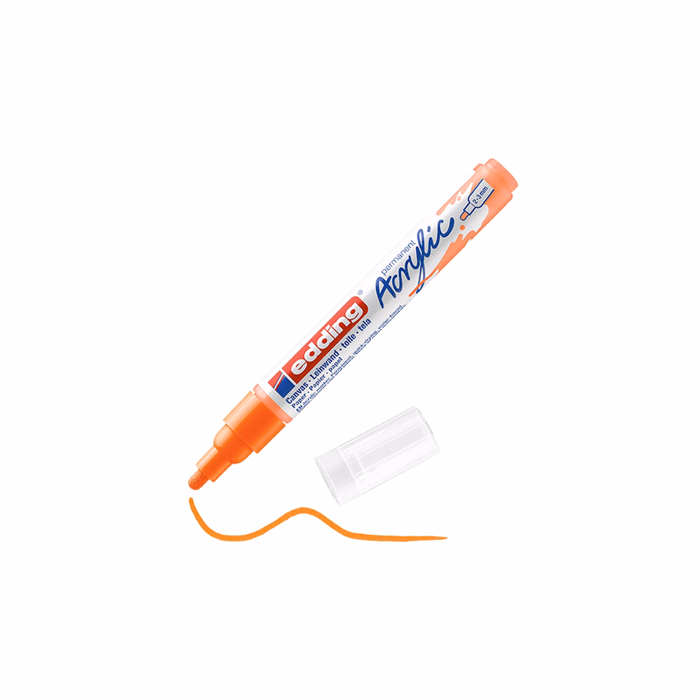 Akril marker EDDING 5100 M 2-3 mm neon narancs