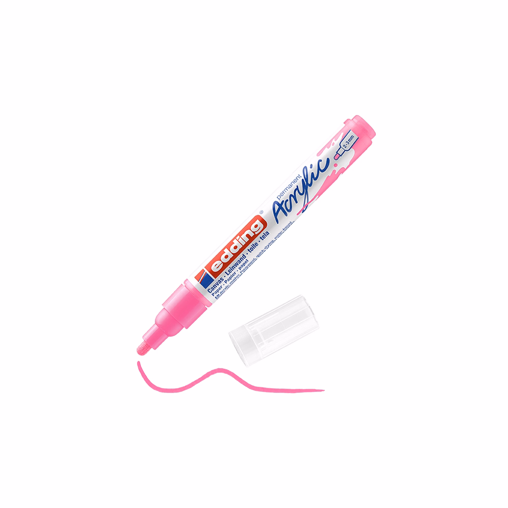 Akril marker EDDING 5100 M 2-3 mm neon rózsaszín
