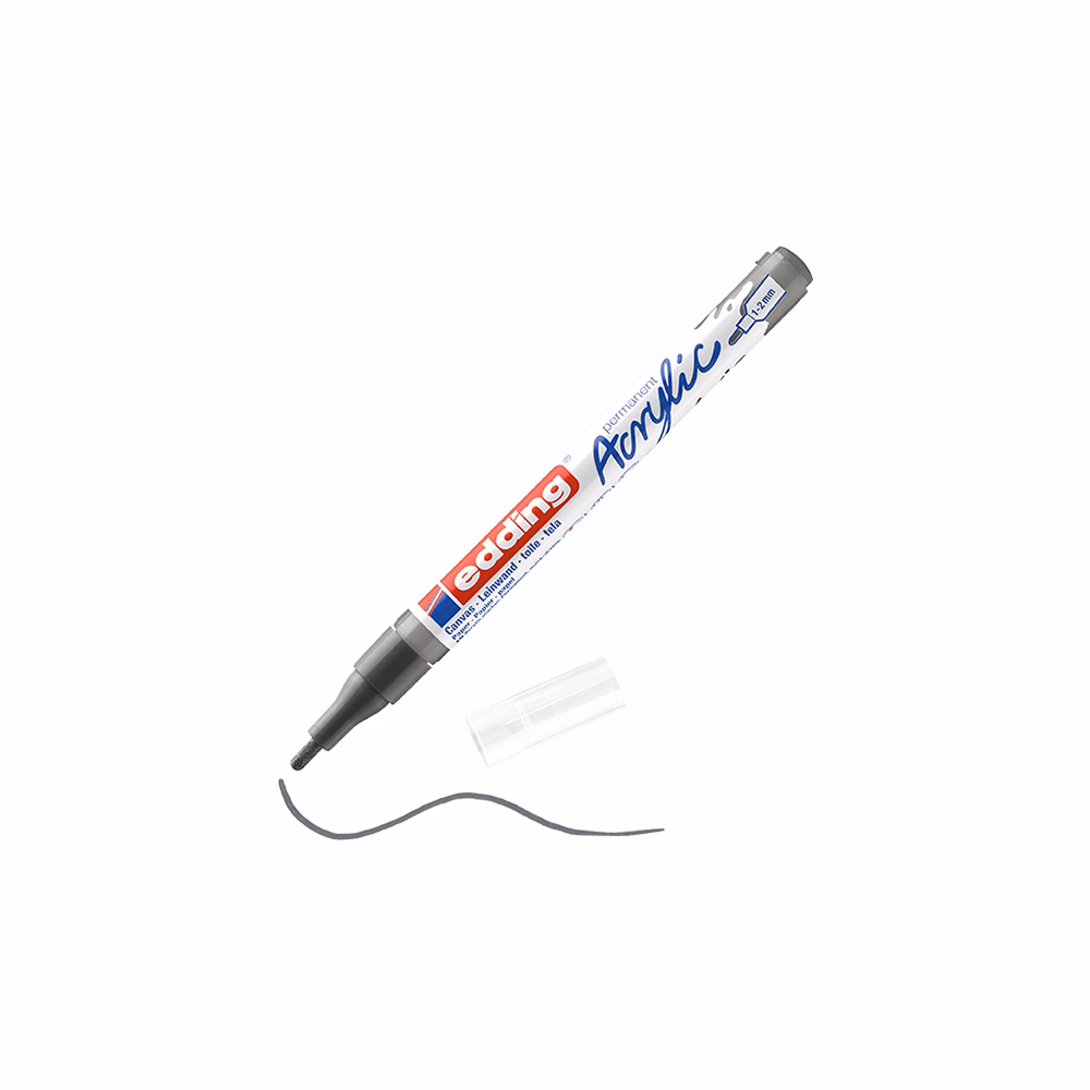 Akril marker EDDING 5300 F 1-2 mm antracit