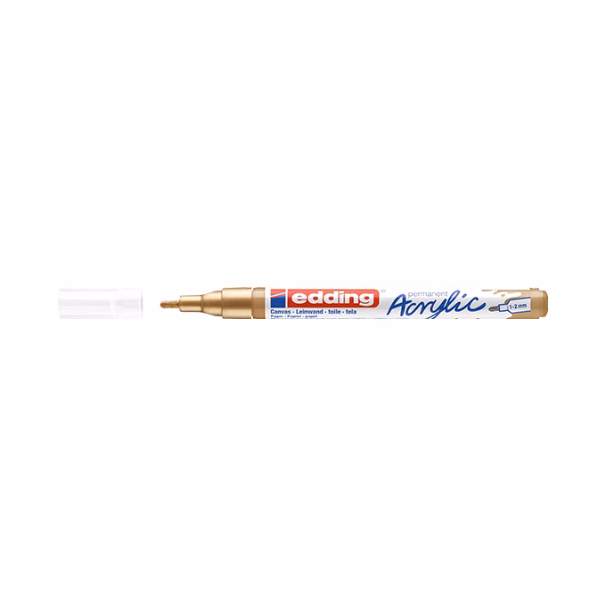 Akril marker EDDING 5300 F 1-2 mm arany
