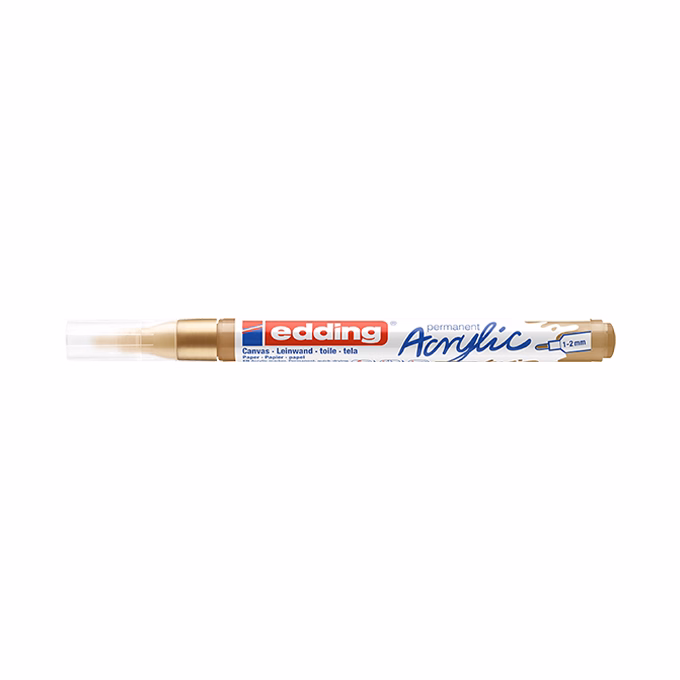 Akril marker EDDING 5300 F 1-2 mm arany