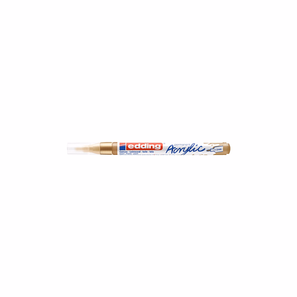 Akril marker EDDING 5300 F 1-2 mm arany