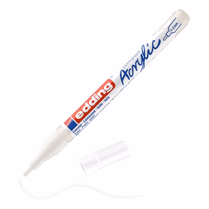 Akril marker EDDING 5300 F 1-2 mm fehér