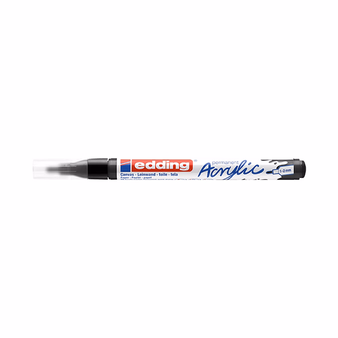 Akril marker EDDING 5300 F 1-2 mm fekete