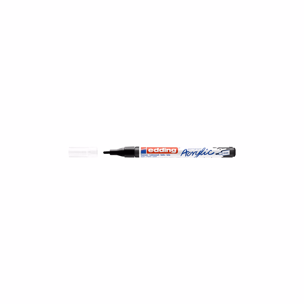 Akril marker EDDING 5300 F 1-2 mm fekete