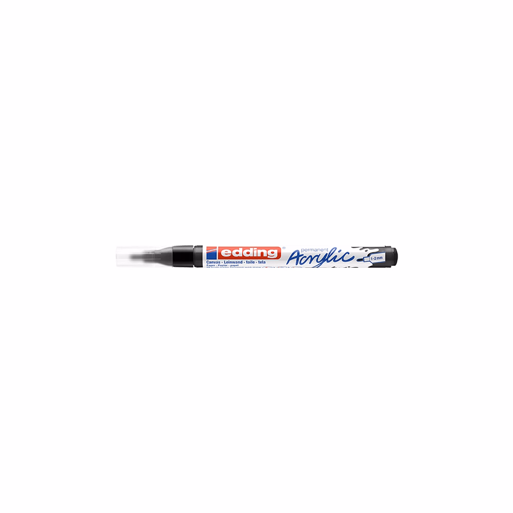 Akril marker EDDING 5300 F 1-2 mm fekete