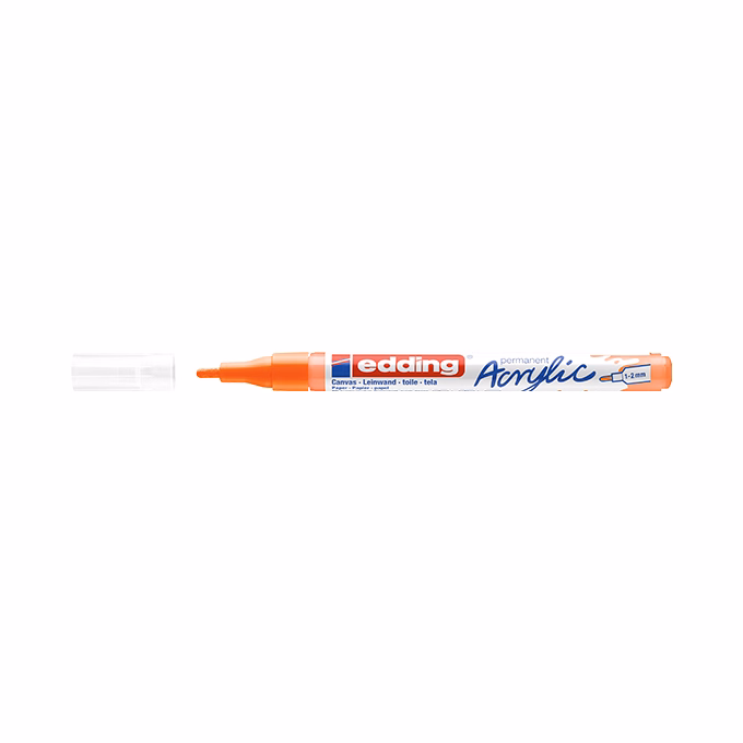 Akril marker EDDING 5300 F 1-2 mm neon narancs