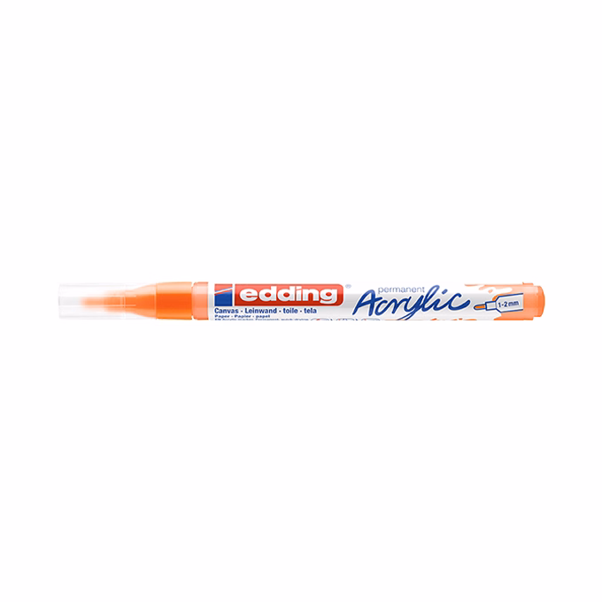 Akril marker EDDING 5300 F 1-2 mm neon narancs