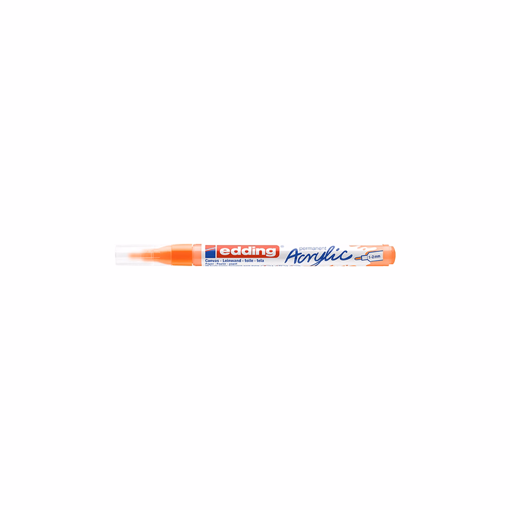 Akril marker EDDING 5300 F 1-2 mm neon narancs