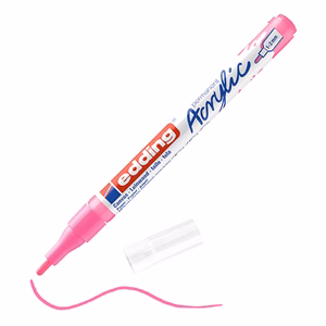 Akril marker EDDING 5300 F 1-2 mm neon rózsaszín