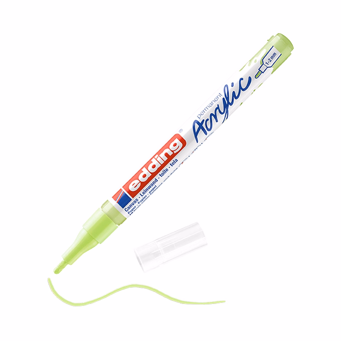 Akril marker EDDING 5300 F 1-2 mm pasztell zöld