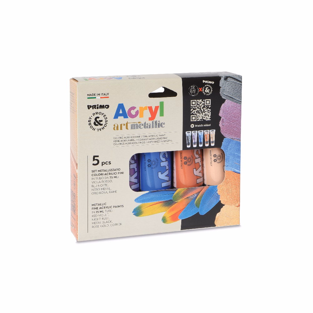 Akrilfesték készlet PRIMO neon 5x75 ml