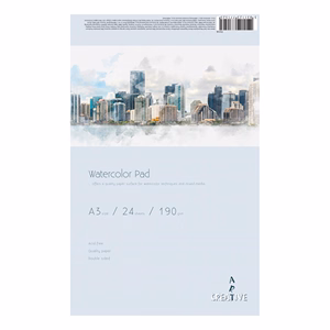 Akvarell rajztömb CREATIVE A/3 190 g 24 lapos