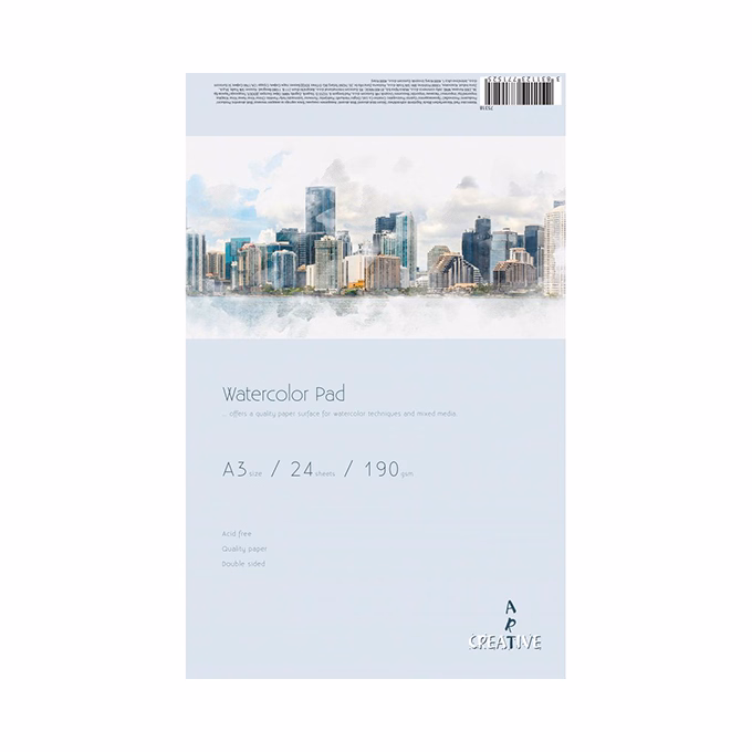 Akvarell rajztömb CREATIVE A/3 190 g 24 lapos