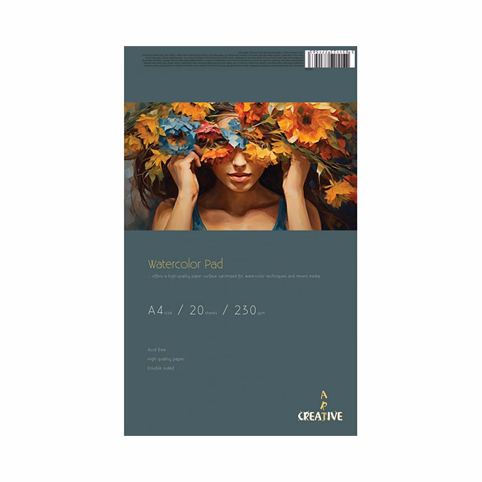 Akvarell rajztömb CREATIVE A/4 230 g 20 lapos