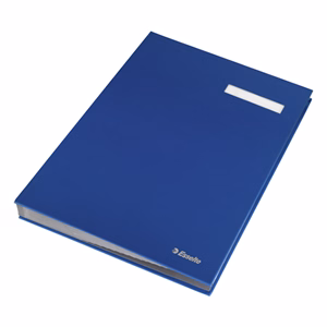 Aláírandókönyv ESSELTE A/4 karton 20 részes kék