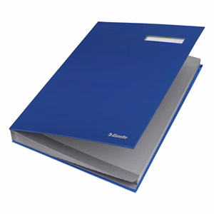 Aláírandókönyv ESSELTE A/4 karton 20 részes kék