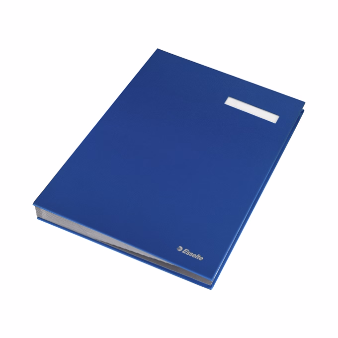 Aláírandókönyv ESSELTE A/4 karton 20 részes kék
