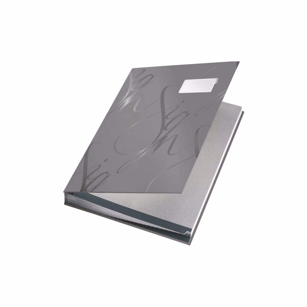 Aláírandókönyv LEITZ A/4 karton 18 részes szürke Aláírandókönyv LEITZ A/4 karton 18 részes szürke