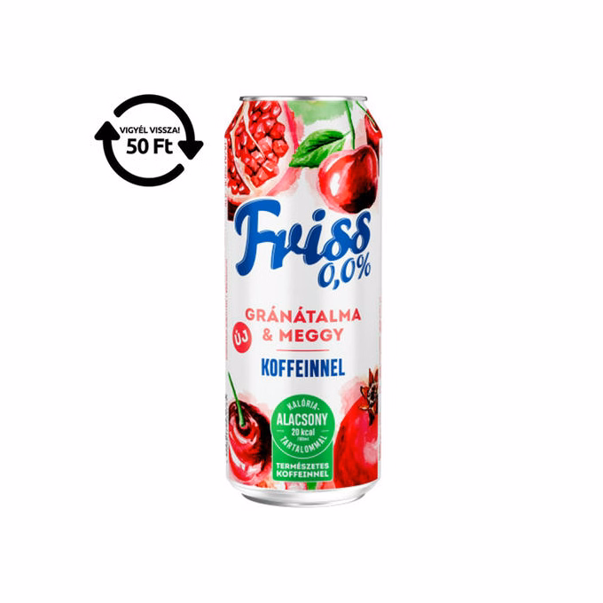 Alkoholmentes sör BORSODI Friss gránátalma-meggy 0,0% 500 ml DRS