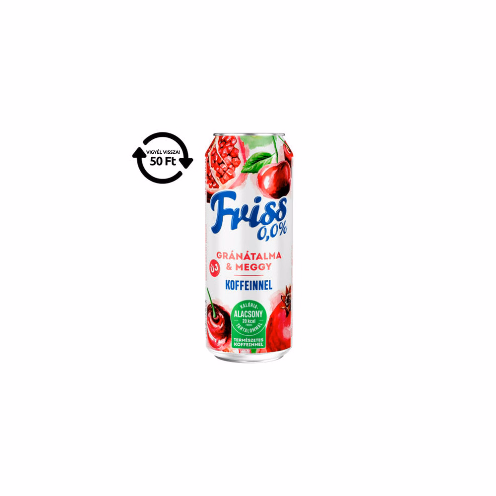 Alkoholmentes sör BORSODI Friss gránátalma-meggy 0,0% 500 ml DRS