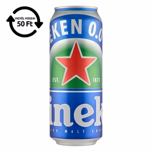Alkoholmentes sör HEINEKEN 0,0% 500 ml DRS