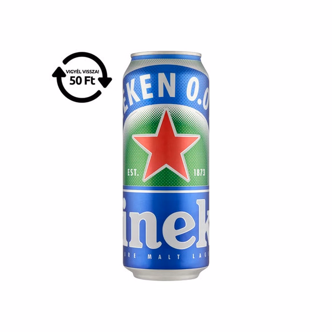 Alkoholmentes sör HEINEKEN 0,0% 500 ml DRS