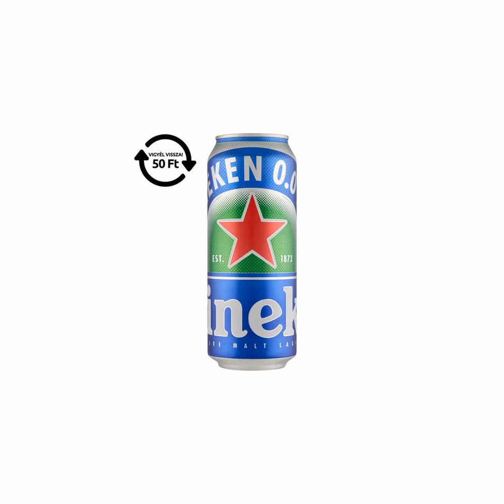 Alkoholmentes sör HEINEKEN 0,0% 500 ml DRS
