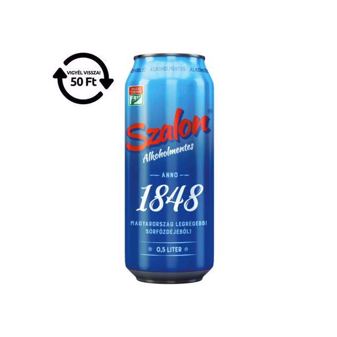 Alkoholmentes sör SZALON 0,0% 500 ml DRS