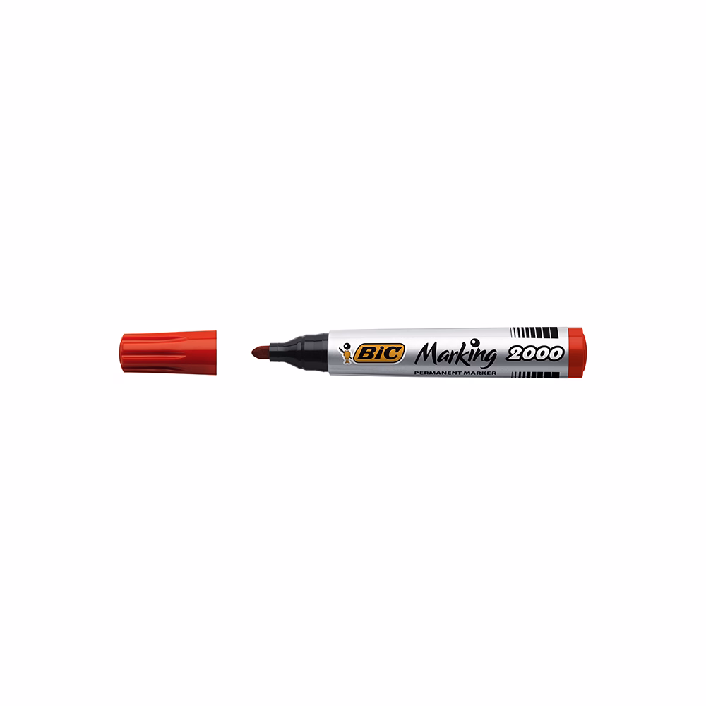 Alkoholos marker BIC 2000 kerek piros