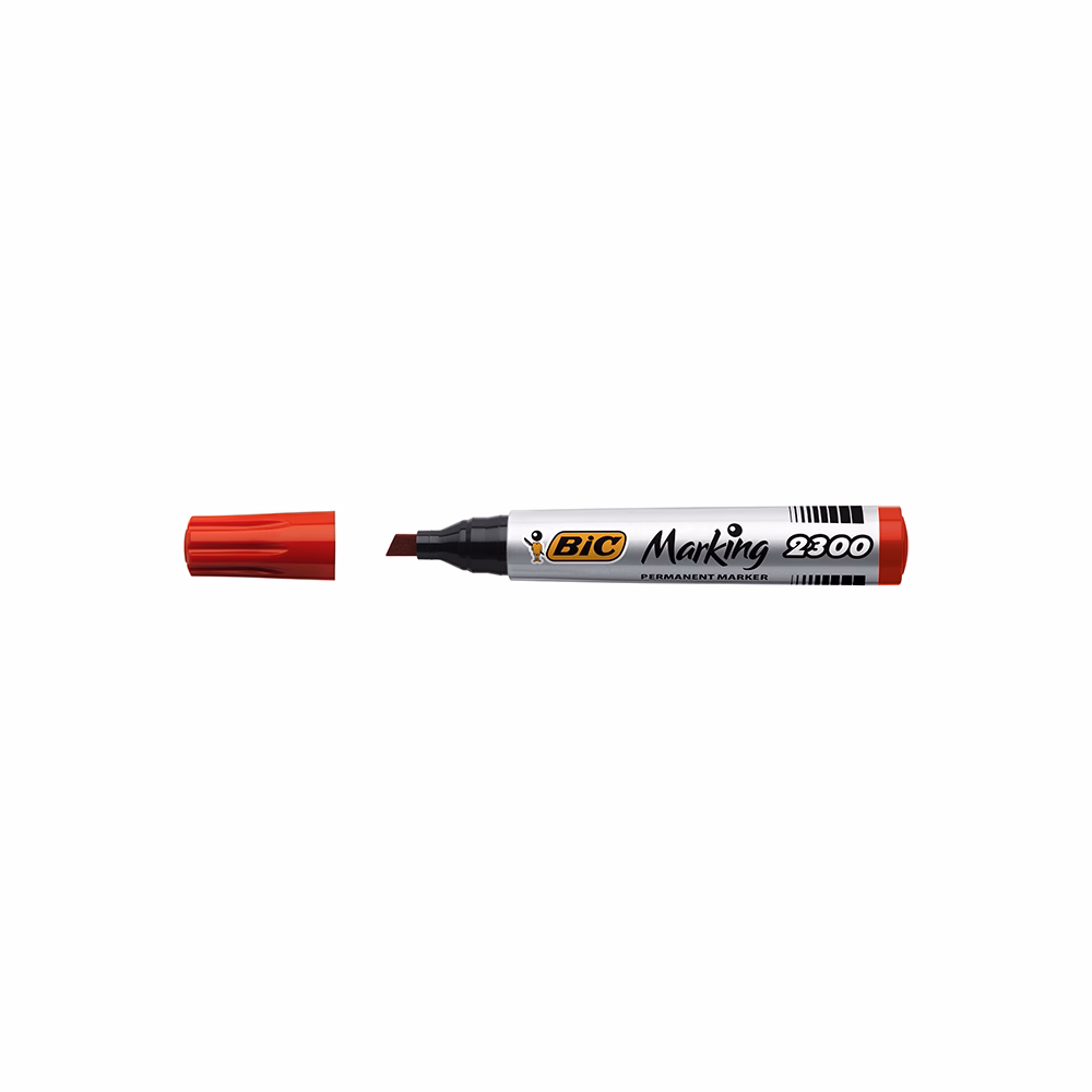 Alkoholos marker BIC 2300 vágott piros