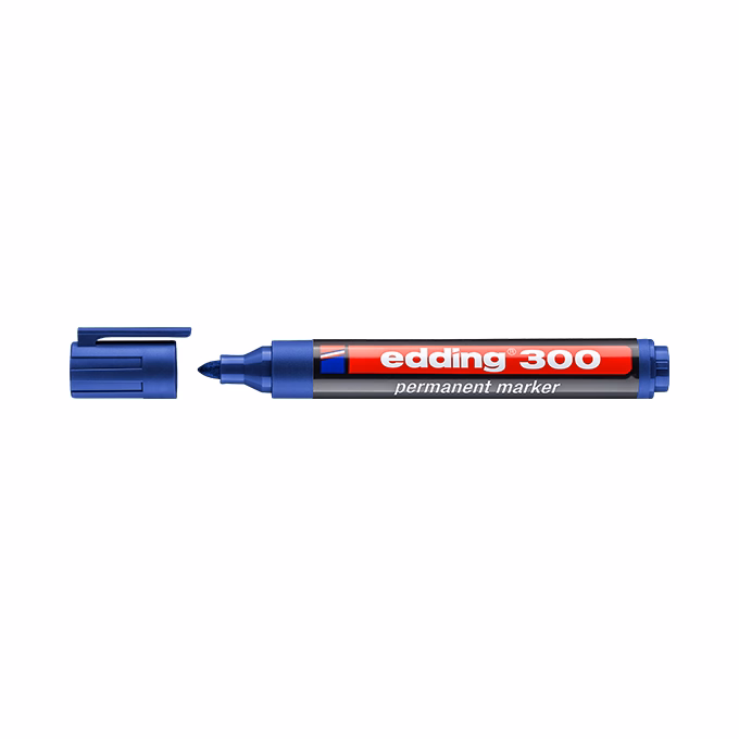 Alkoholos marker EDDING 300 kerek kék