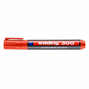Alkoholos marker EDDING 300 kerek piros