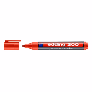 Alkoholos marker EDDING 300 kerek piros