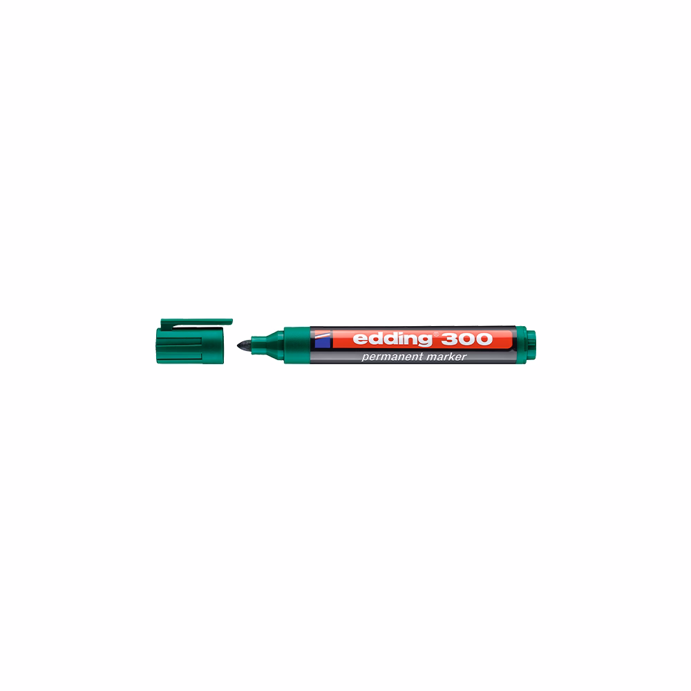 Alkoholos marker EDDING 300 kerek zöld