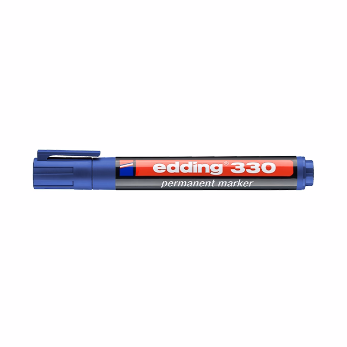 Alkoholos marker EDDING 330 vágott kék