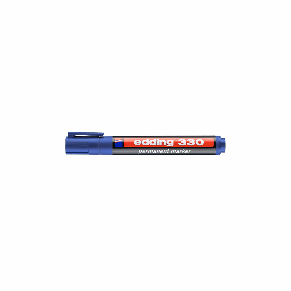 Alkoholos marker EDDING 330 vágott kék