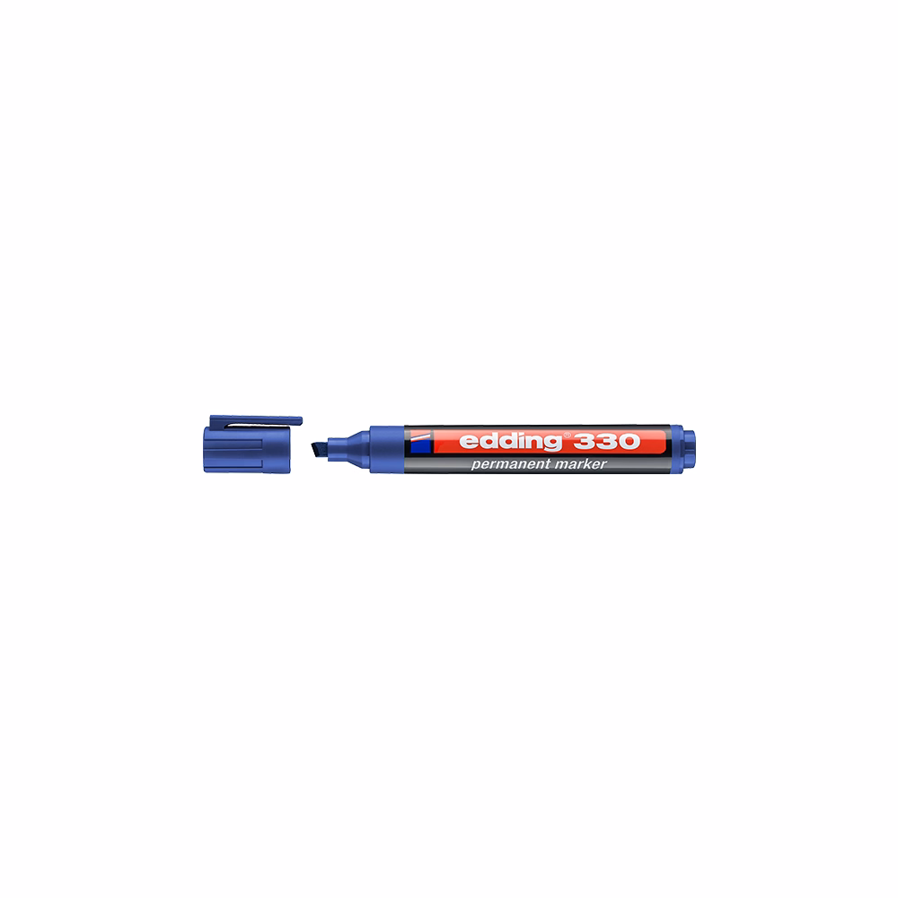 Alkoholos marker EDDING 330 vágott kék