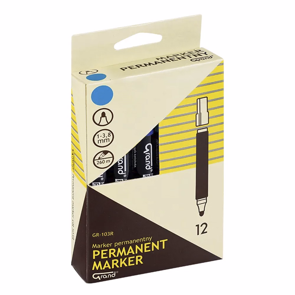 Alkoholos marker GRAND kerek kék