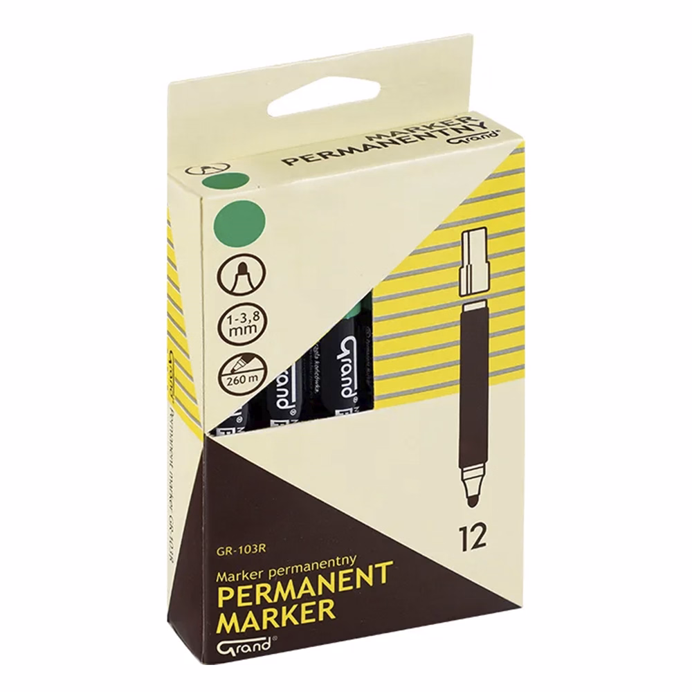 Alkoholos marker GRAND kerek zöld