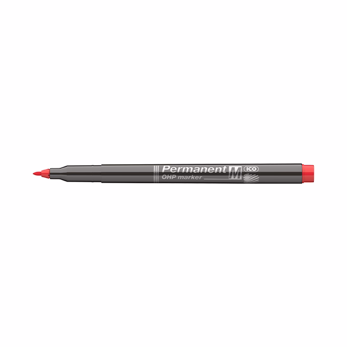 Alkoholos marker ICO OHP M piros
