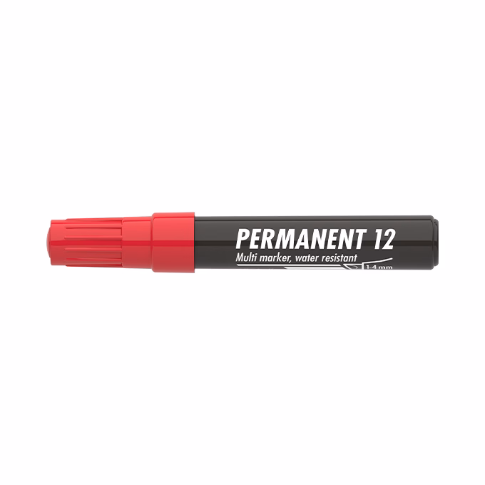 Alkoholos marker ICO Permanent 12 piros
