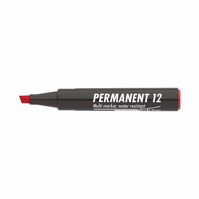 Alkoholos marker ICO Permanent 12 piros