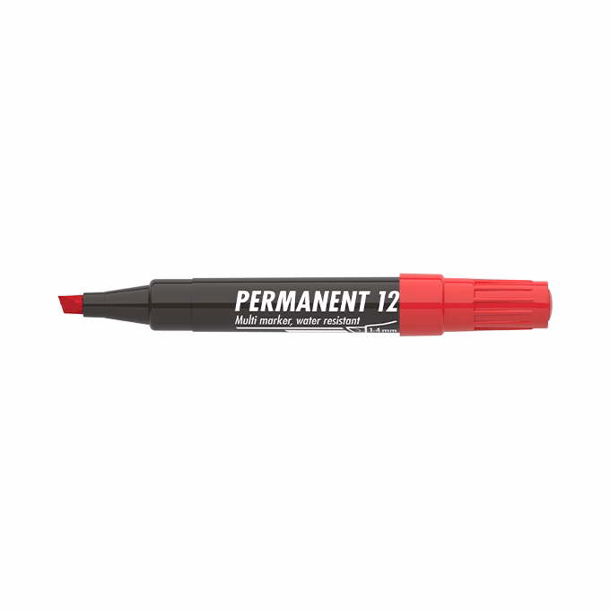 Alkoholos marker ICO Permanent 12 piros