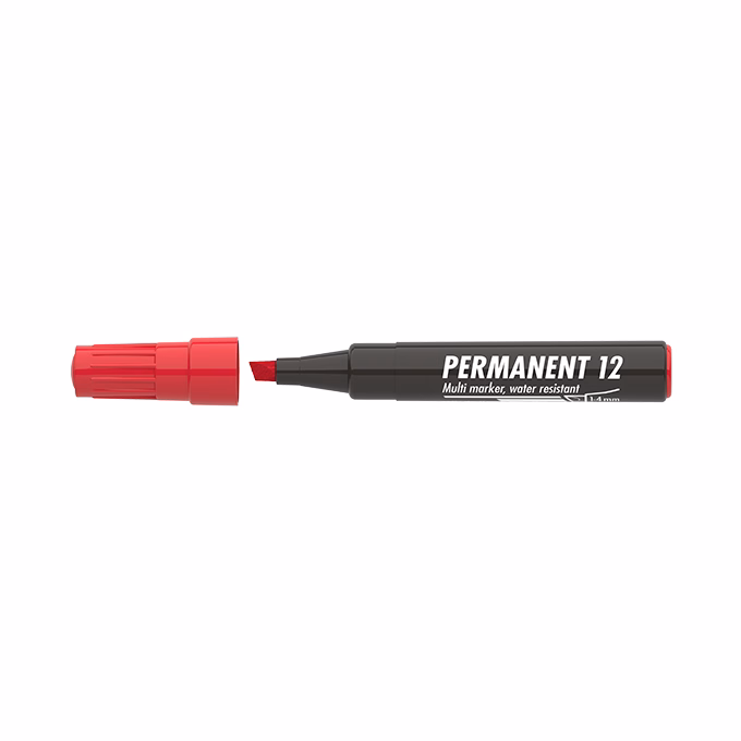 Alkoholos marker ICO Permanent 12 piros