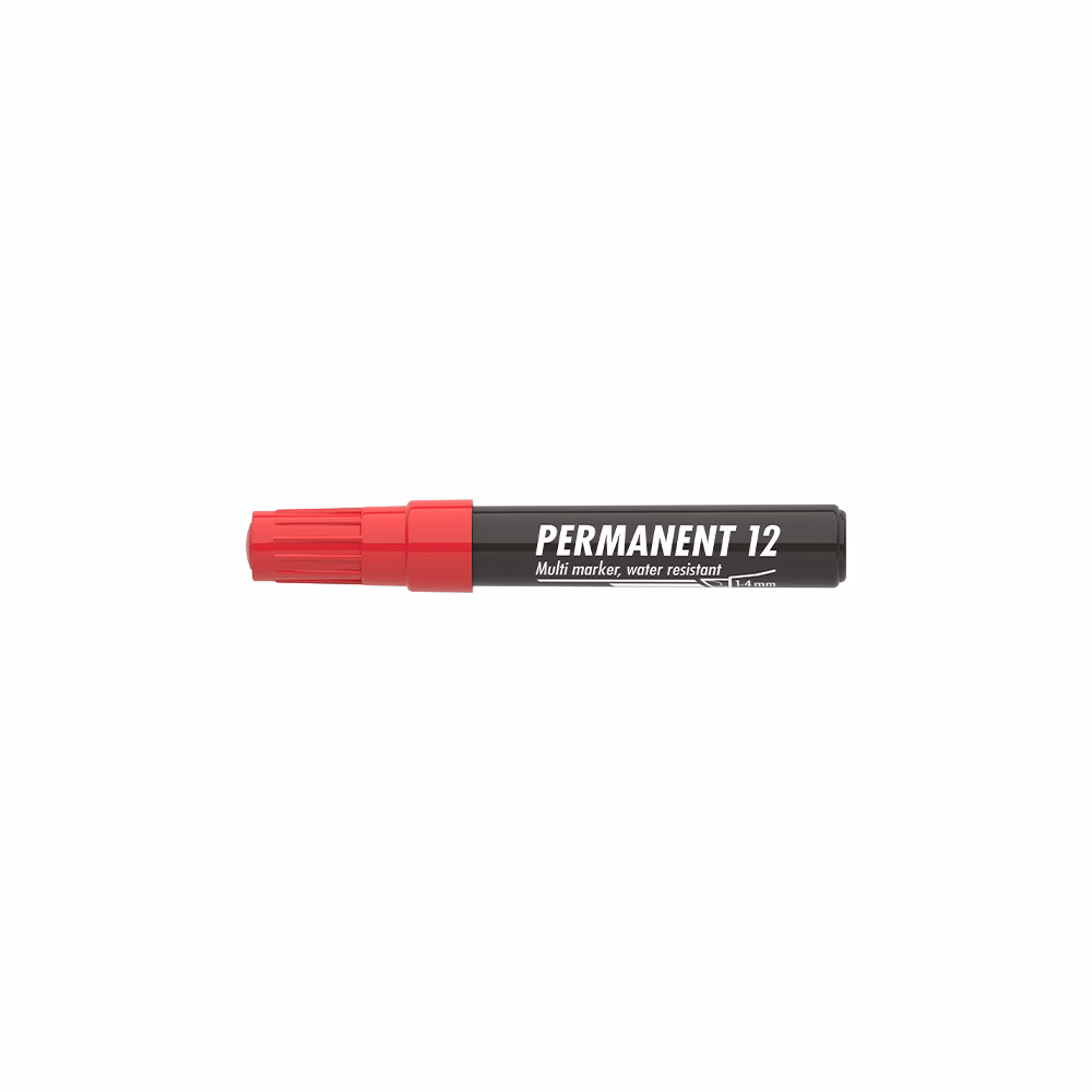 Alkoholos marker ICO Permanent 12 piros